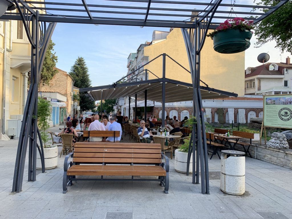 Aleko Bogoridi Blvd Burgas Bulgaria Pedestrian zone