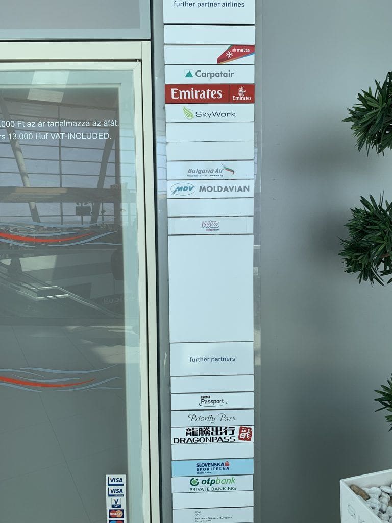 SkyCourt Lounge Budapest Terminal 2 Airline Partners