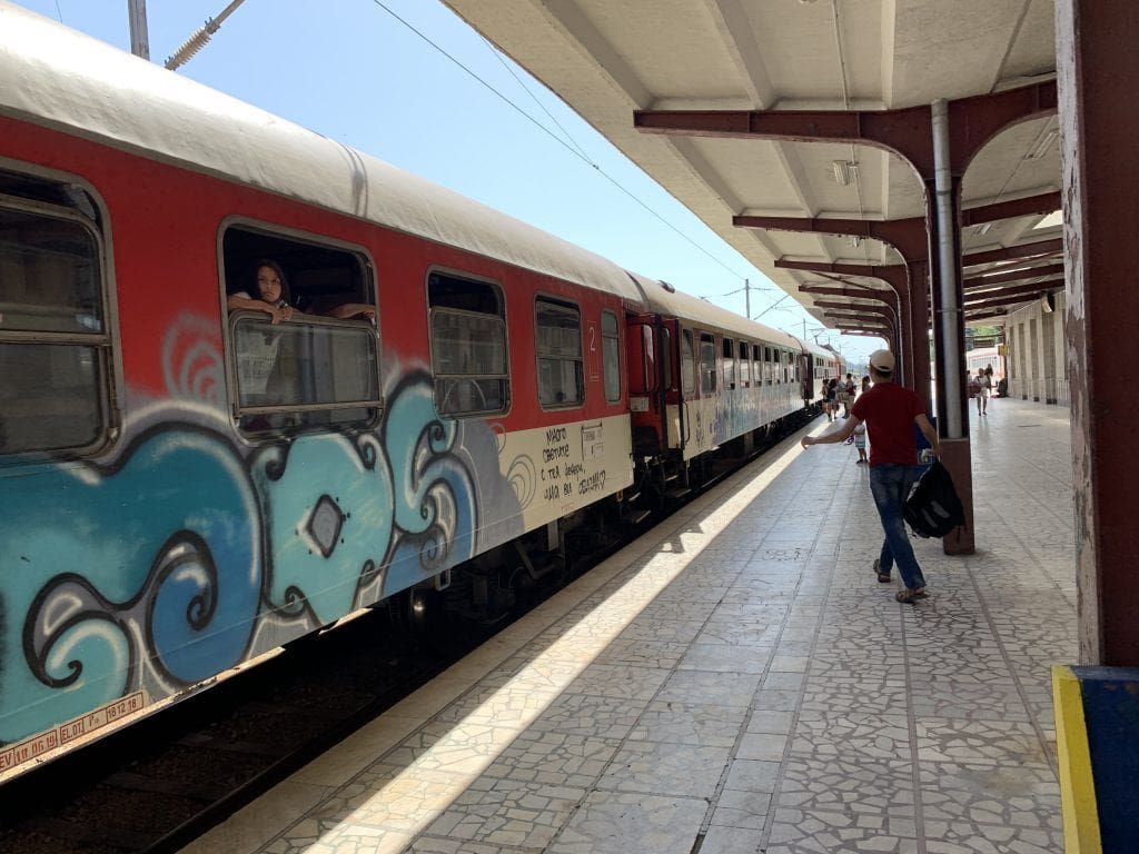 Train Between Varna and Plovdiv Bulgaria