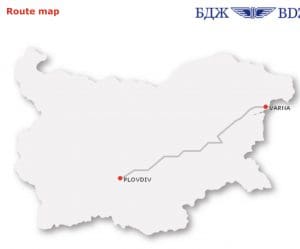Bulgarian train from varna to plovdiv