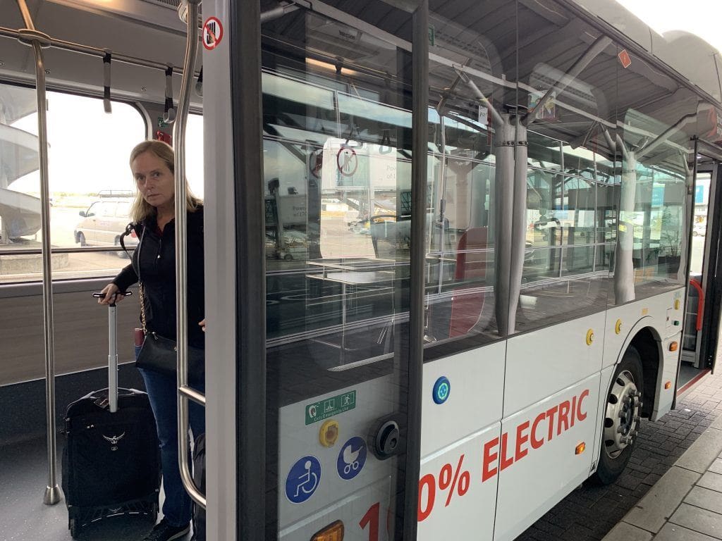 Brussels Airlines Business Class Brussels to Porto Bus Gate