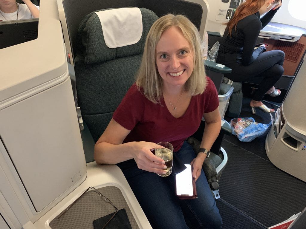 Brussels Airlines JFK to Brussels Business Class Seat