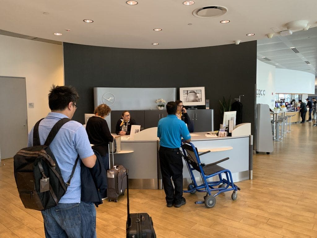 Lufthansa Senator Lounge JFK Terminal 1 Reception