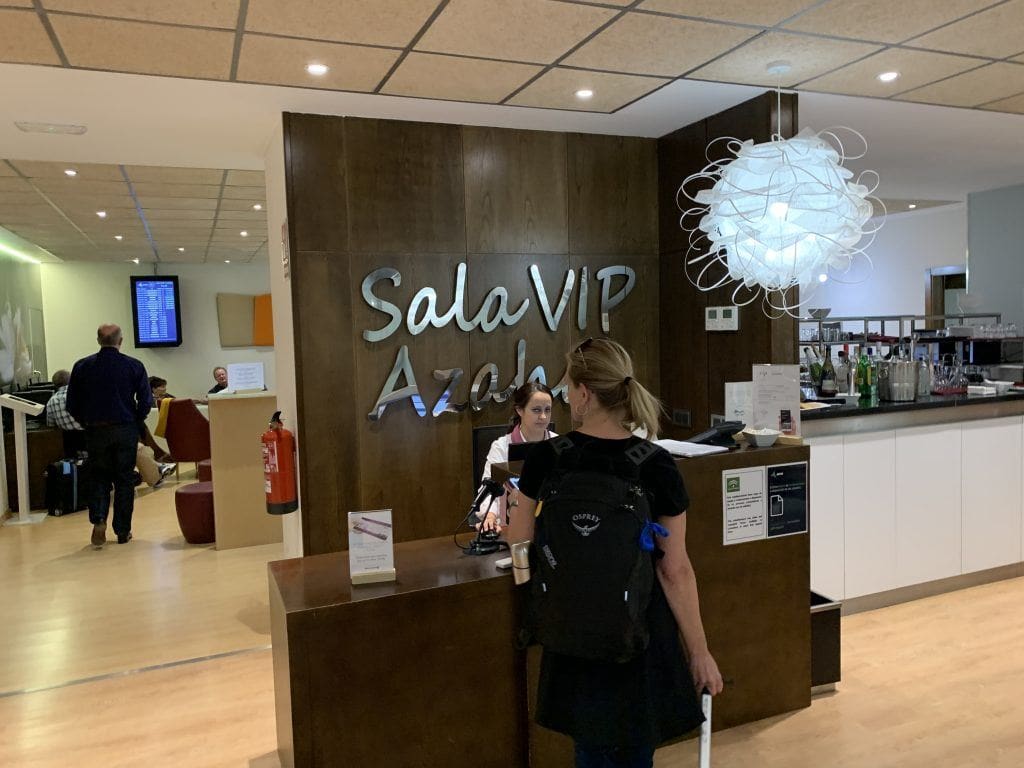Priority Pass Lounge Seville Reception