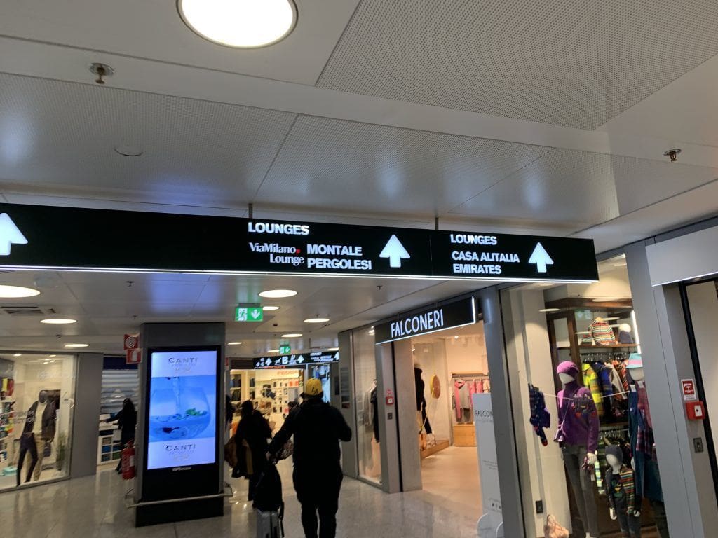 Priority Pass Lounge Malpensa Airport Terminal 1 Sala Montale Directions