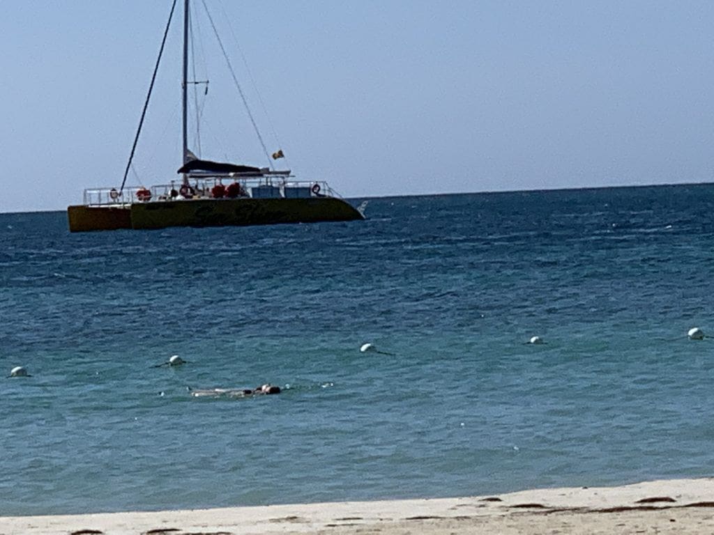 Swimming in Negril Jamaica