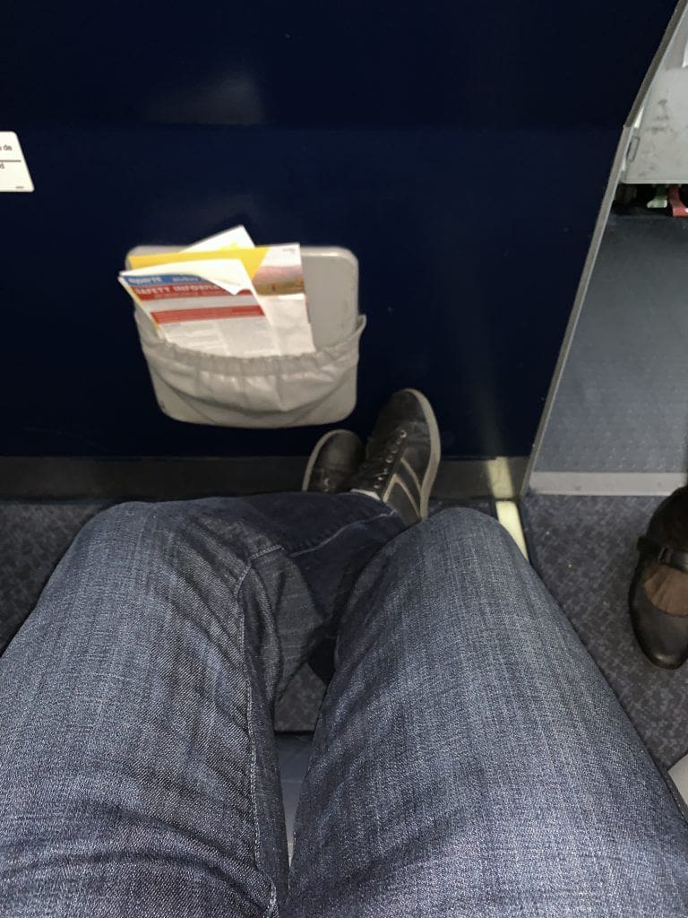 spirit big front seat legroom