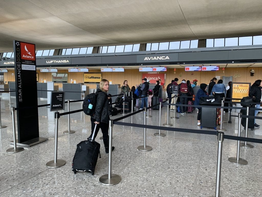 Avianca Business Class Check In IAD