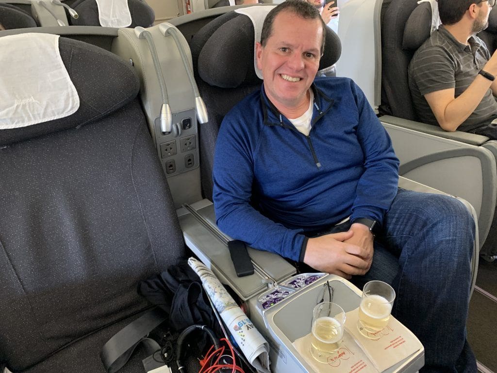 Avianca Business Class A330 Pre-Departure Beverage