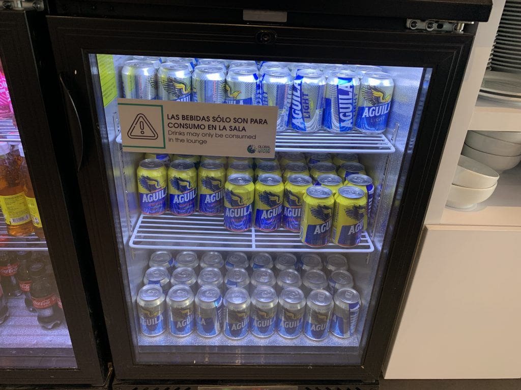 Medellin Airport Domestic Priority Pass Lounge Drinks Beer