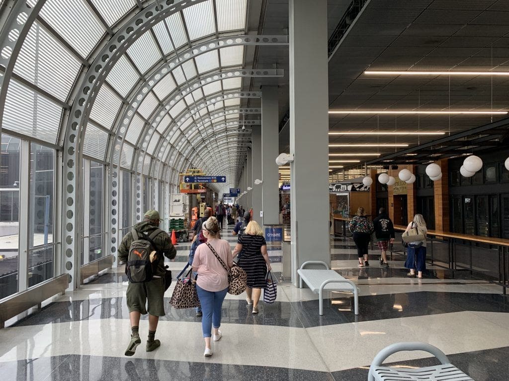 connection at ohare flying during COVID-19