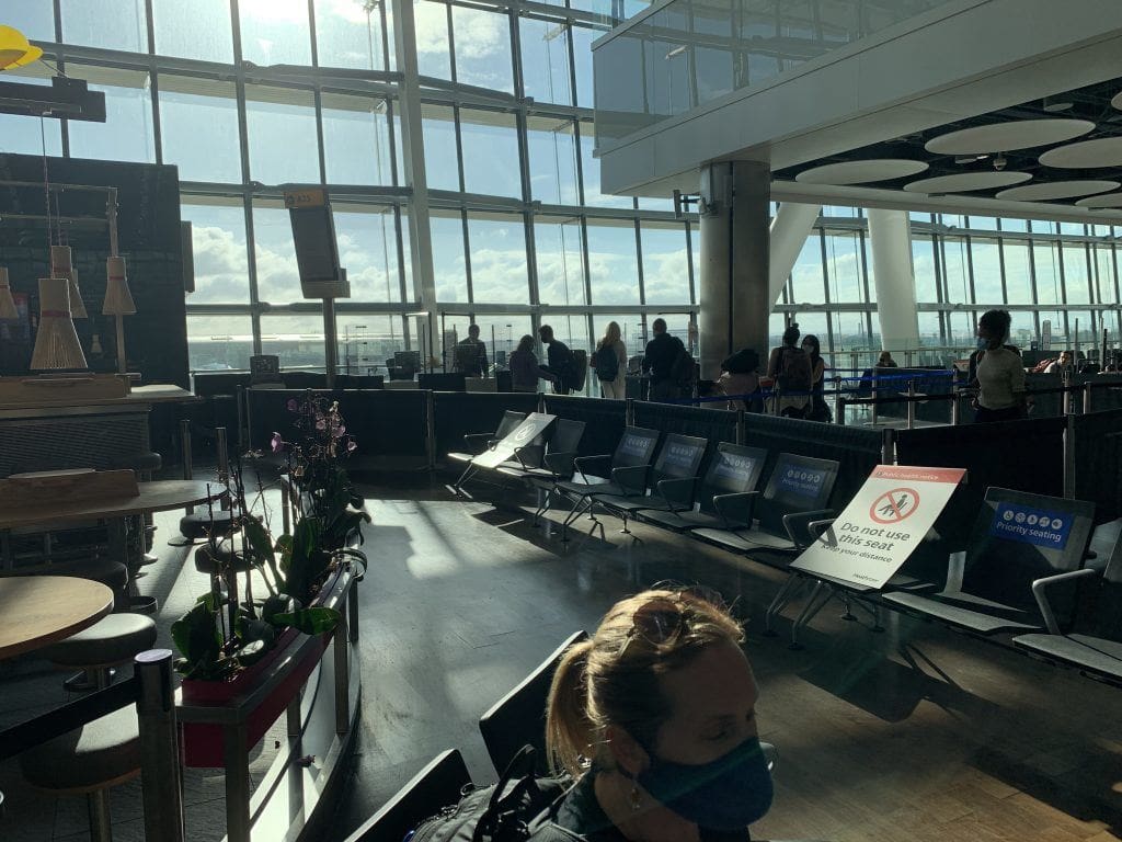 Boarding BA flight London to Split Croatia