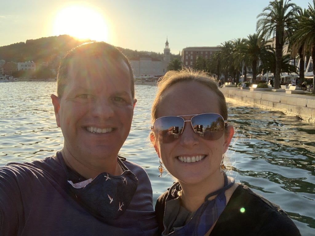 Sunset in Split Croatia