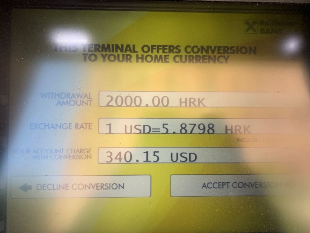 'No-Fee' Foreign ATM Exchange