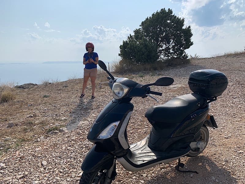 Scooter in Korcula Croatia